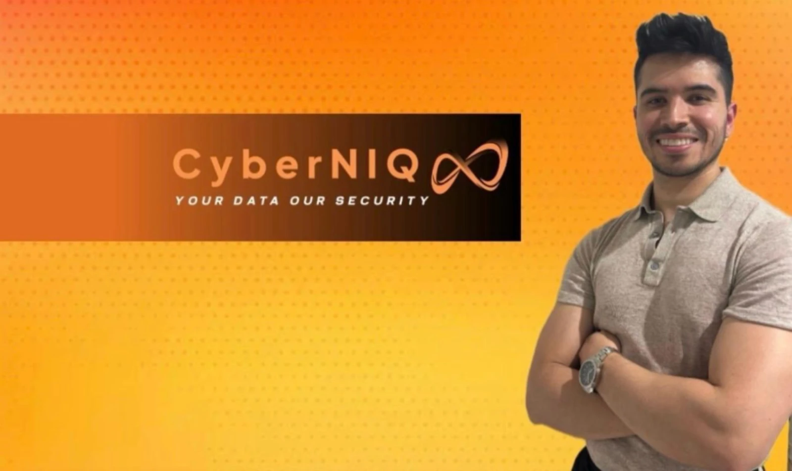 Welcome onboard graphic for Alfonso Alvarez, System Administrator at CyberNIQ
