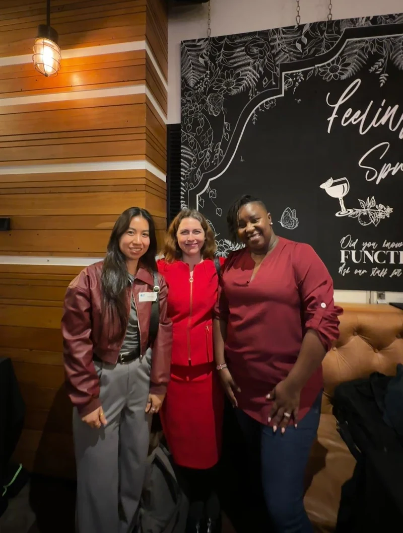 Uyen from CyberNIQ with a US government representative and another attendee at CyberConnect