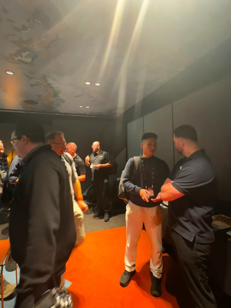 CyberNIQ in conversation with a vendor at the Pax8 event