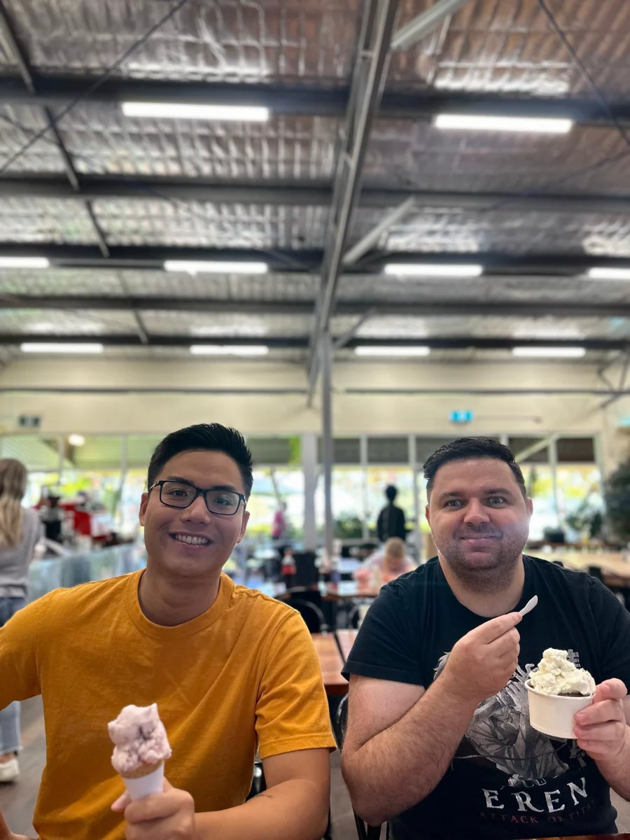 Coffees together at a Perth cafe