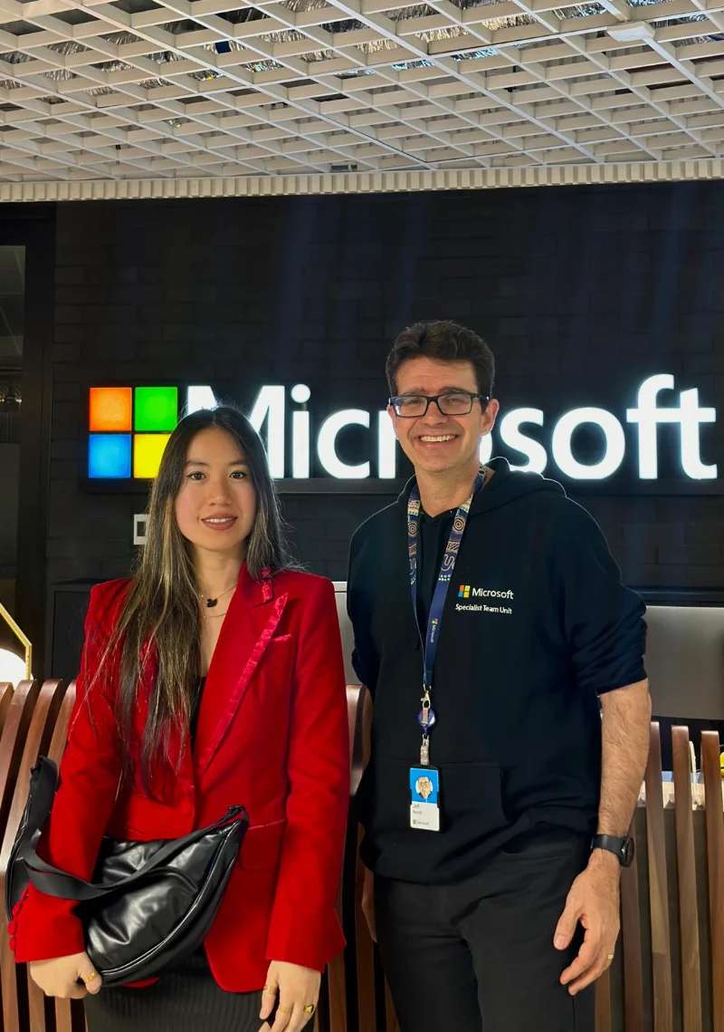 Group selfie at the Microsoft Perth office